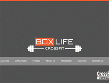 Tablet Screenshot of boxlifecrossfit.com